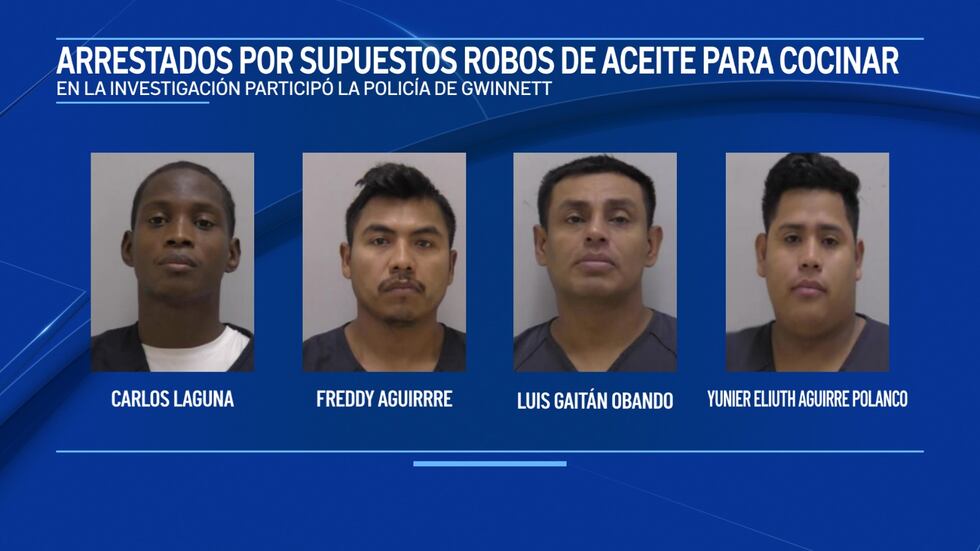 Arrestan a banda de hispanos sospechosa de robar aceite para cocinar