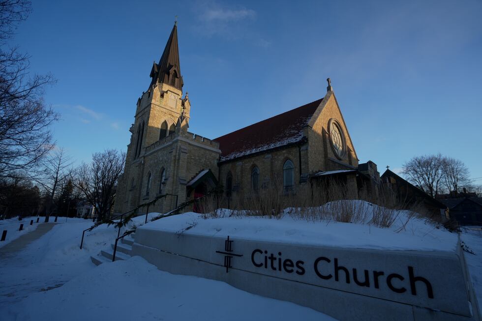 ARCHIVO - Esta fotografía del 19 de enero de 2026 muestra la iglesia Cities en St. Paul,...